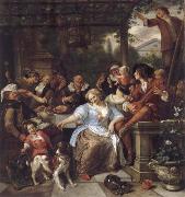 Jan Steen Merry company on a terrace painting